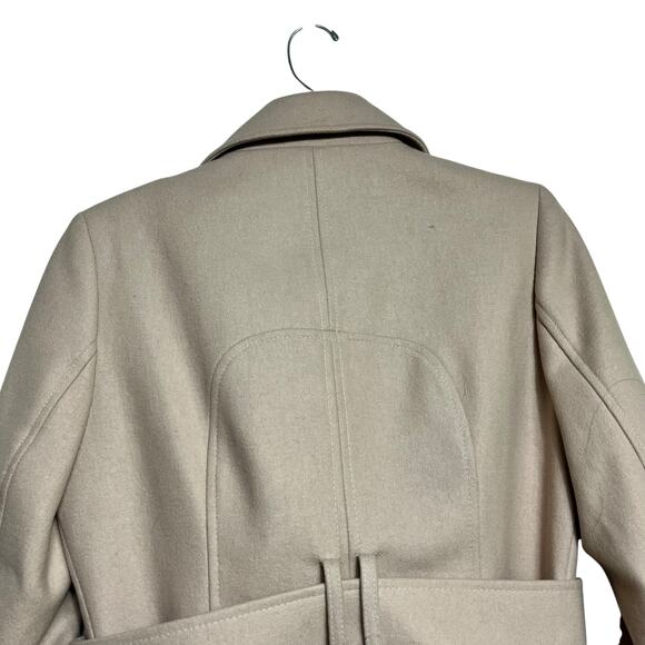 Victoria's Secret Wool Blend Peacoat - Size 6 - Beige (2880) - Picture 5 of 7